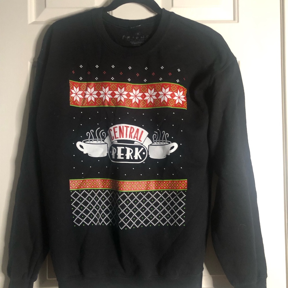 FRIENDS Central Perk Black and Red Sweater